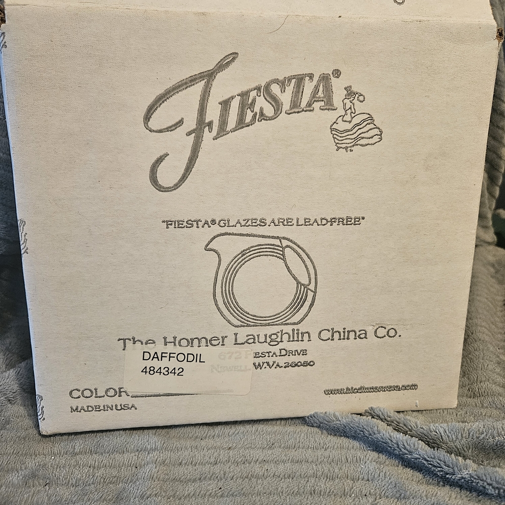 Fiesta Yellow Ceramic Pitcher - Picture 6 of 6